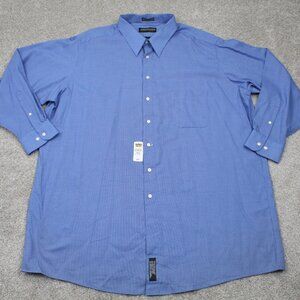 Alexander Lloyd Shirt NWT Men 20, 35/36 Tall Blue Executive Separates L/S Button